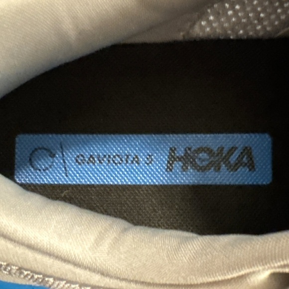 SOLD - HOKA One One Gaviota 5 men’s size 9.5 Wide in grey and blue - Picture 7 of 10